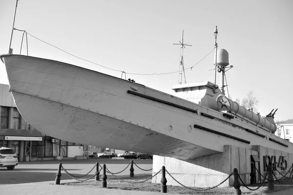 Monumento torpedeiro barco em Lenexpo . — Fotografia de Stock