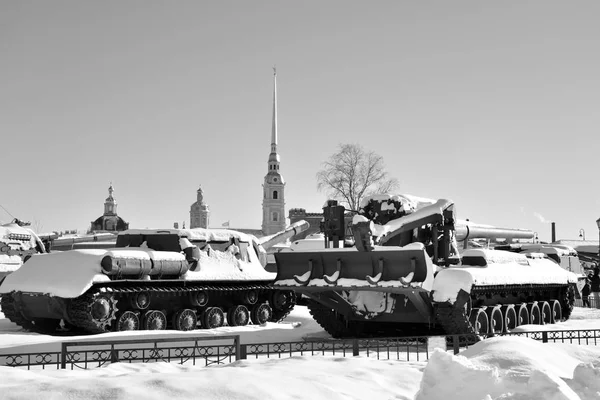 Vojenské muzeum dělostřelectva v Petrohradě. — Stock fotografie