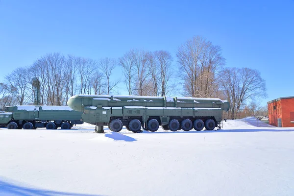 Pt 2 de 2 Topol-M Rus Stratejik füze sistemleri. — Stok fotoğraf