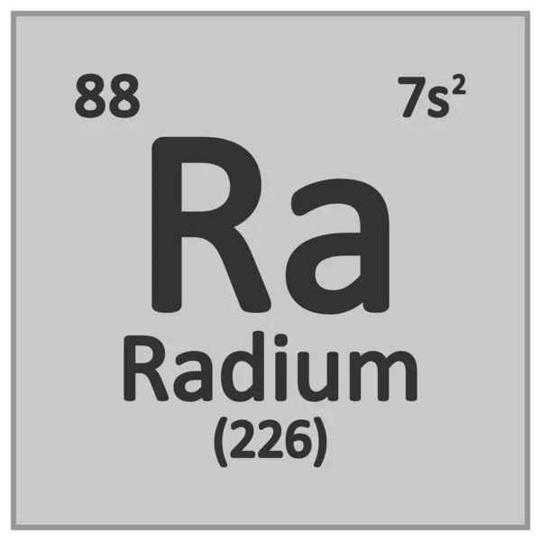 Periodic table elementu Radu ikona. — Wektor stockowy