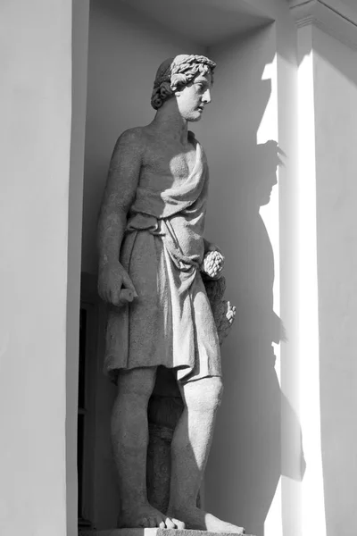 Socha Boha Adonis. Palác fragment Elagin. — Stock fotografie
