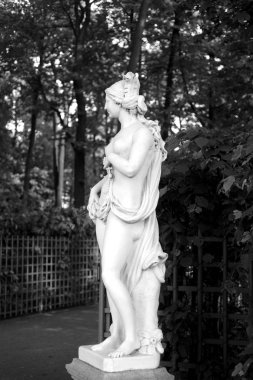 St. Petersburg'daki Sibyl Avrupa heykeli.