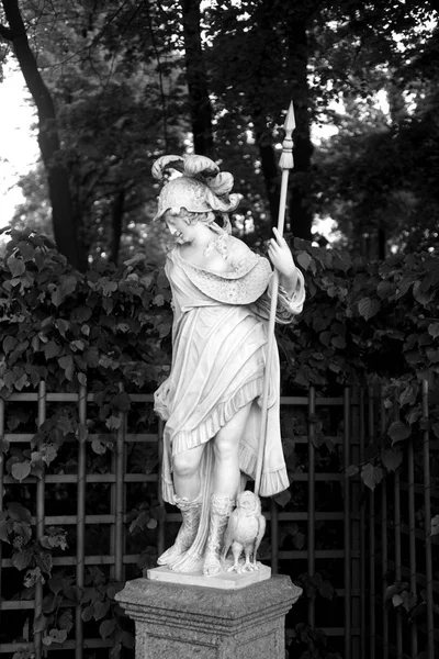 Estatua de la diosa Minerva en San Petersburgo . — Foto de Stock