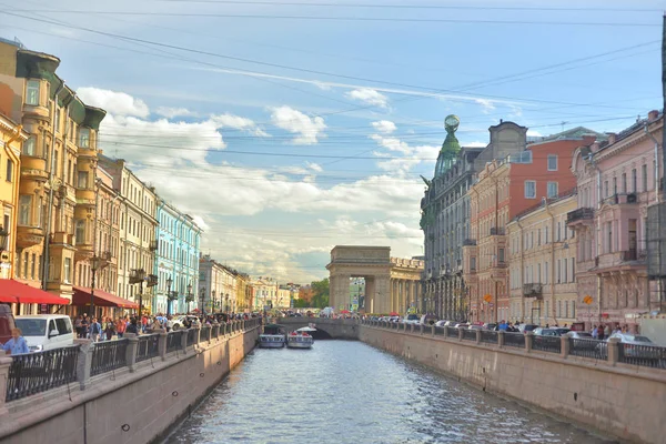 Kanał Griboyedov w Sankt Petersburgu. — Zdjęcie stockowe