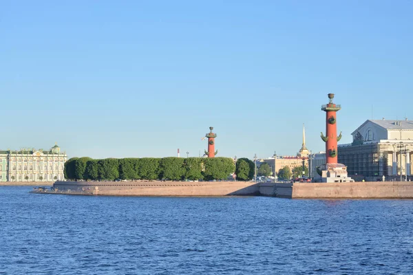 Pohled Řeku Neva Šíp Vasilijevském Ostrově Petrohrad Rusko — Stock fotografie