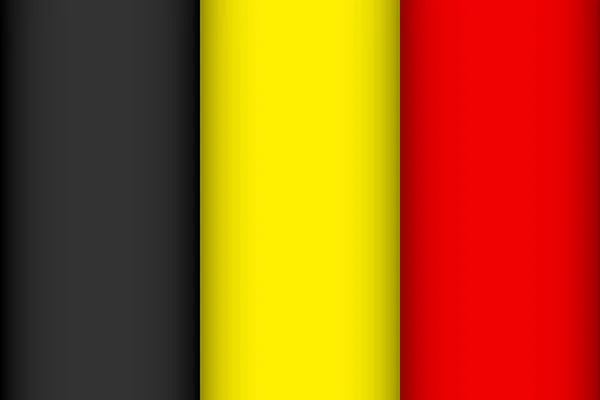 Bendera Belgia . - Stok Vektor