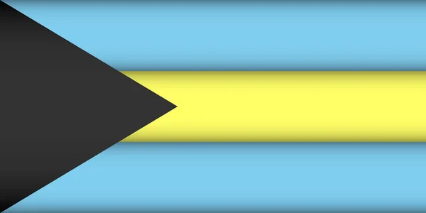 Flaga Bahamów. — Wektor stockowy