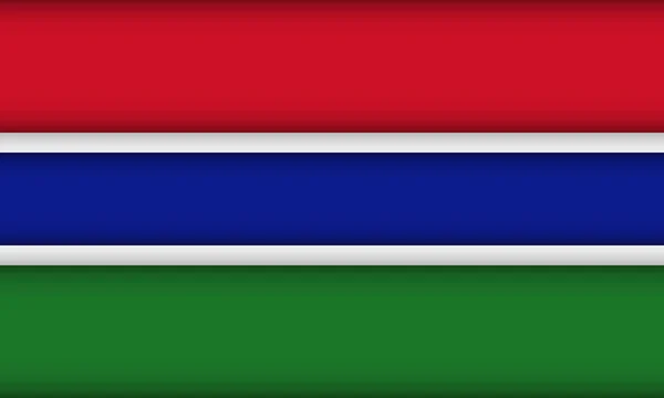 Bandera de Gambia. — Archivo Imágenes Vectoriales