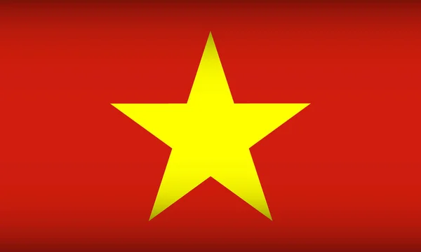 Bandera de Vietnam . — Vector de stock