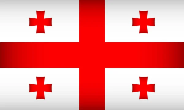 Bandeira de Georgia . — Vetor de Stock