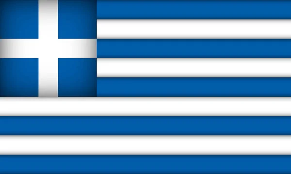 ギリシャの国旗. — ストックベクタ