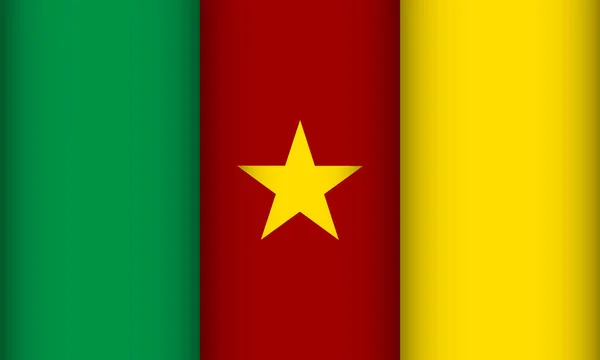 Bandera de Camerún . — Archivo Imágenes Vectoriales