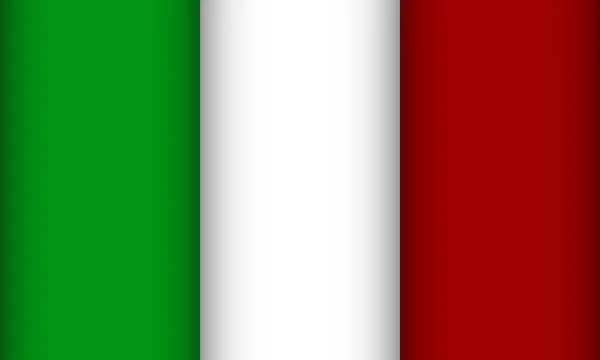 Flagge Italiens. — Stockvektor