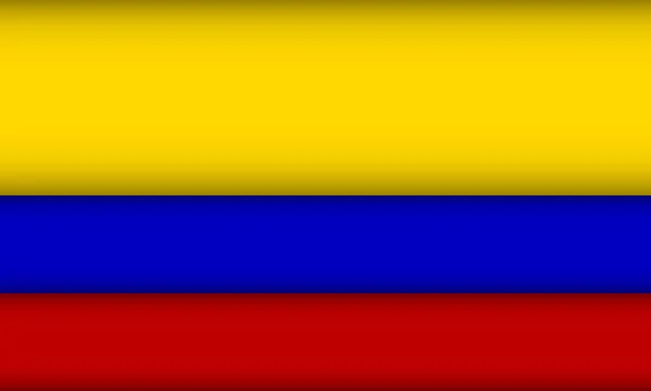 Kolumbianische Flagge. — Stockvektor