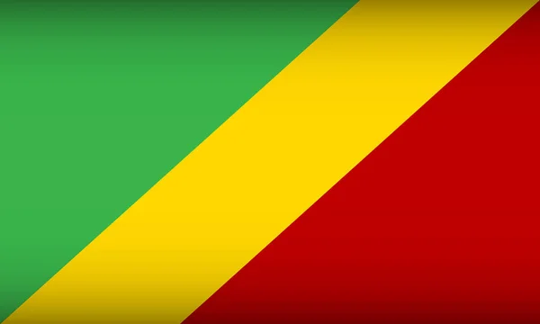 Flaga Republiki Konga. — Wektor stockowy