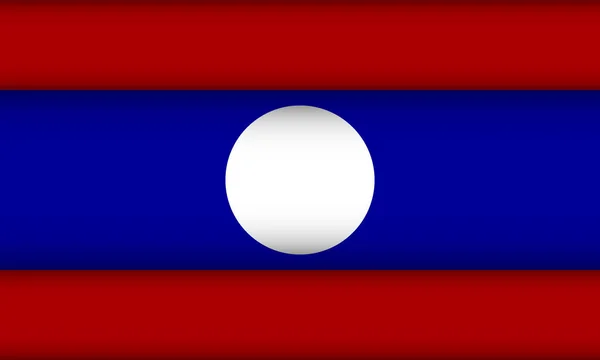 Flag of Laos. — Stock Vector