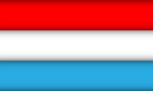 Flagge Luxemburgs. — Stockvektor
