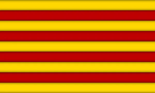 Vlag van Catalonië. — Stockvector