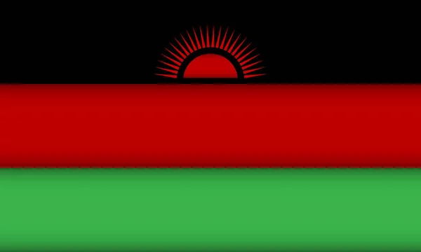 Bandeira do malaui . — Vetor de Stock