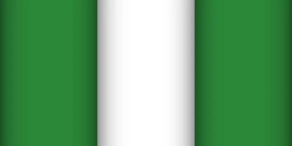 Bandeira da Nigéria . — Vetor de Stock