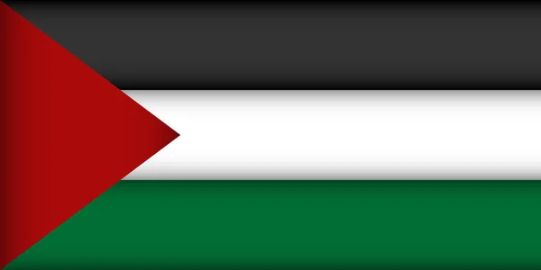 Bandera de Palestina . — Vector de stock