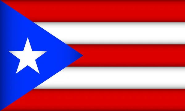 Bandera de Puerto Rico. — Vector de stock