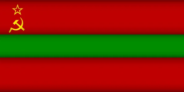 Flagga Transnistrien. — Stock vektor