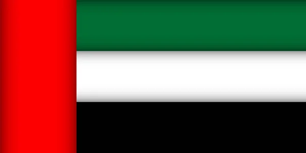 Birleşik Arap Emirlikleri Bayrağı. — Stok Vektör