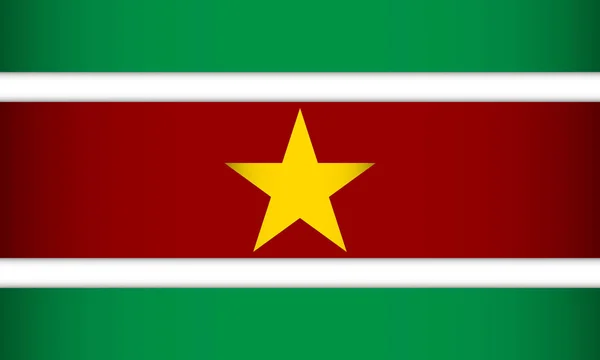 Bandera de surinam . — Archivo Imágenes Vectoriales
