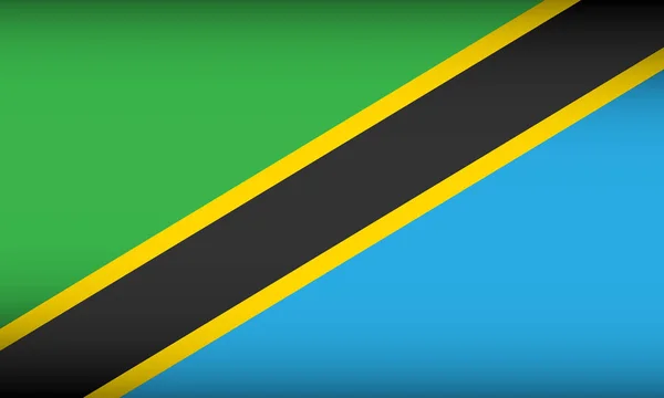 Flag of Tanzania. — Stock Vector