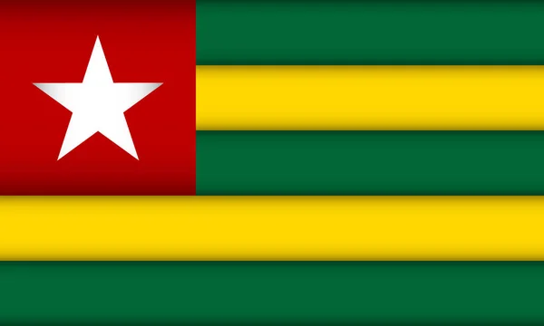 토고의 국기. — 스톡 벡터