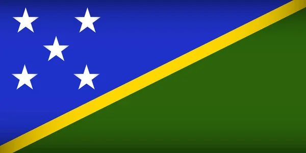 Bandiera di Solomon Islands. — Vettoriale Stock