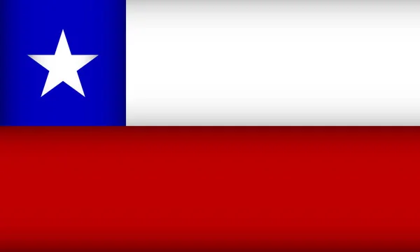 Bandeira do Chile. — Vetor de Stock