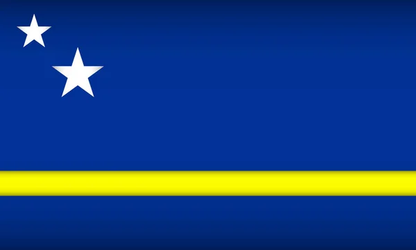 Flagga Curacao. — Stock vektor