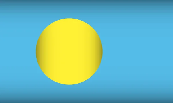 Flagge von Palau. — Stockvektor