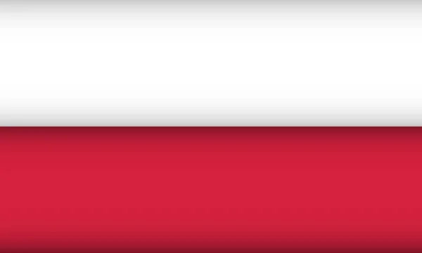 Прапор Польщі . — стоковий вектор