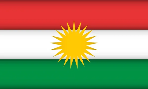 Флаг Курдистана . — стоковый вектор