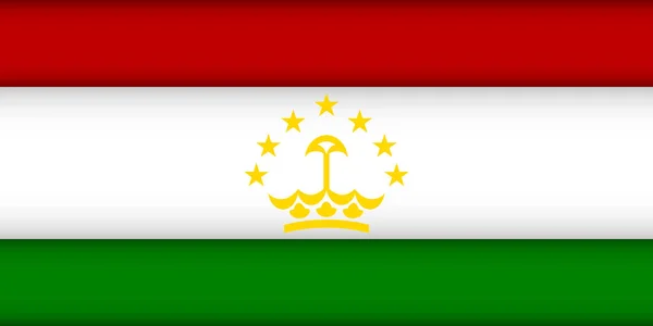 Vlajka Tádžikistánu. — Stockový vektor