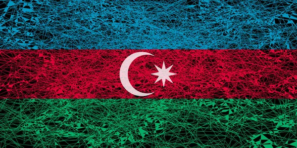 Flag of Azerbaijan. — Stock Photo, Image