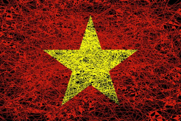 Flagga vietnam. — Stockfoto