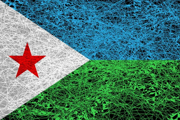Flag of Djibouti. — Stock Photo, Image
