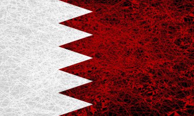 Bahreyn bayrağı.