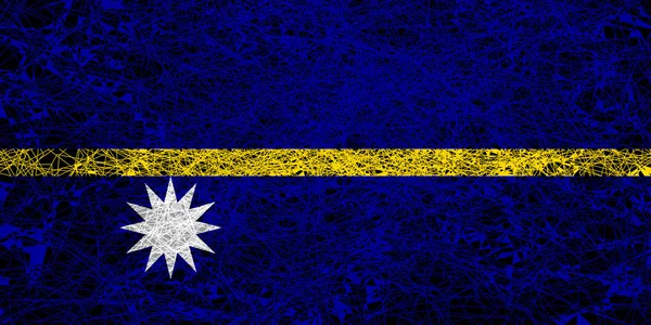 Nauru zászlaja. — Stock Fotó