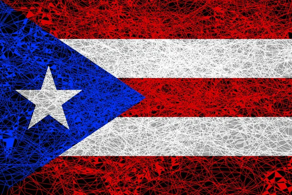 Флаг Пуэрто-Рико. — стоковое фото