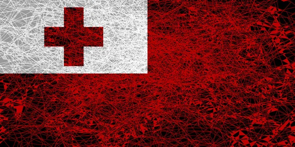 Tonga zászlaja. — Stock Fotó