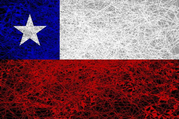 Vlag van Chili. — Stockfoto