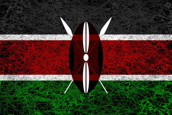 Bandera de Kenya . —  Fotos de Stock