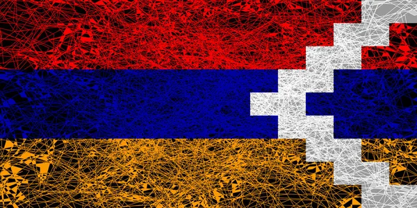 Flag of Nagorno Karabakh. — Stock Photo, Image