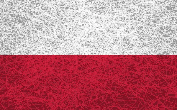 Lengyelország zászlaja. — Stock Fotó