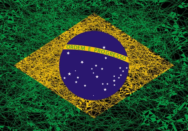 Brazília zászlaja. — Stock Fotó